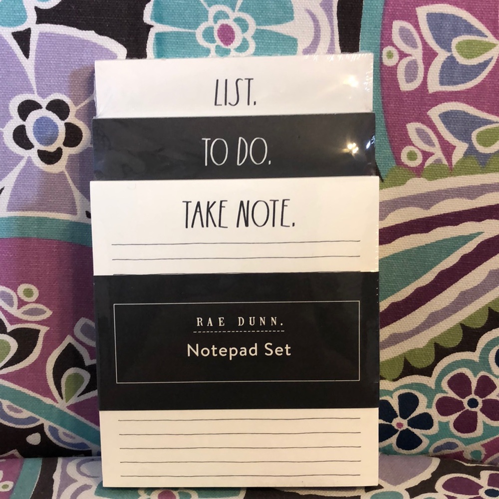 Rae Dunn Notepad Set Brand New
